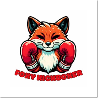 Kickboxing fox Posters and Art